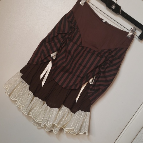 3 Piece Brown Corset Costume - Picture 3 of 4